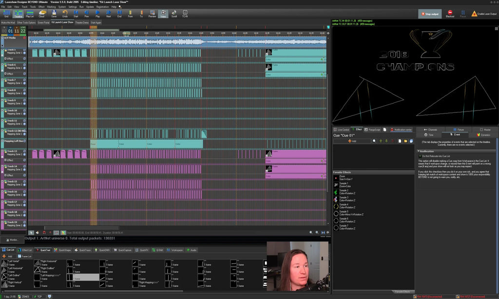 Timeline Beam Shows Mastered